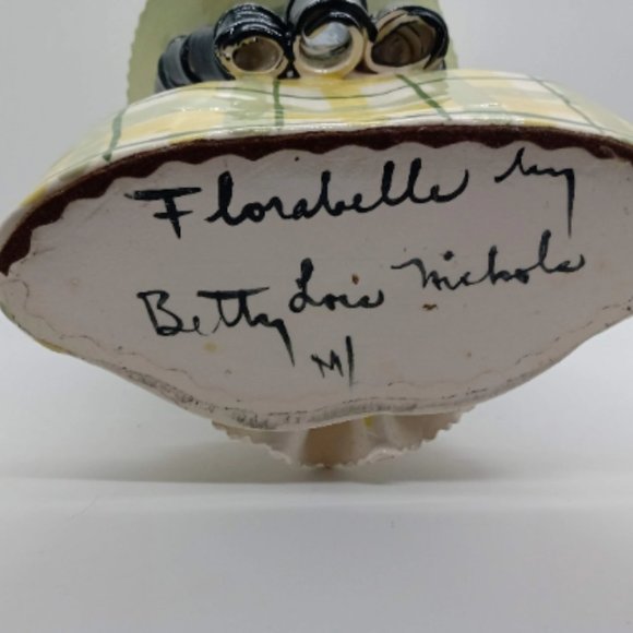 Rare 11" Vintage BETTY LOU NICHOLS Lady head Vase - Picture 8 of 10